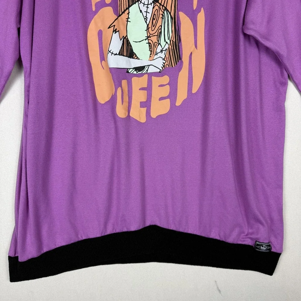 Disney Nightmare Before Christmas Sleepshirt Womens 3X Purple Sally Scream Queen